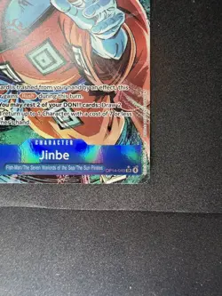 One Piece Jinbe OP14-049 SR AA The Azure Sea's Seven Alternate Art NM - Image 4