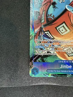 One Piece Jinbe OP14-049 SR AA The Azure Sea's Seven Alternate Art NM - Image 5
