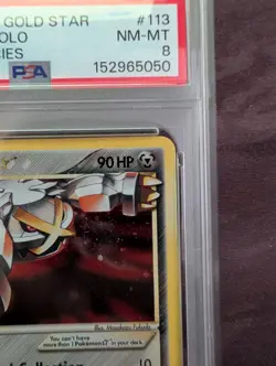 Pokemon Metagross - Holo Gold Star EX Delta Species Ultra Rare #113 PSA 8 NM-MT - Image 4