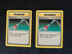 Trainer Maintenance Pokemon Base Set TCG Card 83/102 – Lot of 2 - Image 1