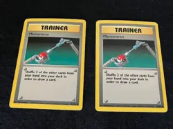 Trainer Maintenance Pokemon Base Set TCG Card 83/102 – Lot of 2 - Image 3