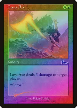 Lava Axe FOIL Urza's Legacy NM Red Common MAGIC THE GATHERING CARD ABUGames - Image 1