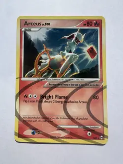 Arceus LV.100 AR3 Arceus Ultra Rare Holo Pokemon Card 2009 - Image 1