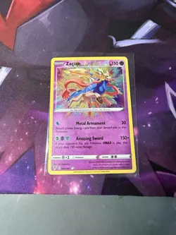 Pokemon TCG SWSH04: Vivid Voltage Zacian Card #082/185 Amazing Rare - Image 1