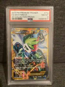 Shaymin EX XY148 Holo Black Star Pokemom Card Promo PSA 10 - Image 1