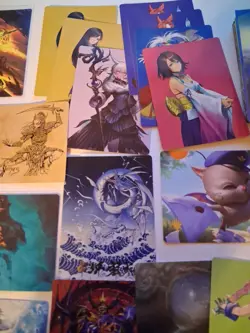 Magic The Gathering Art Card Lot Of 100. 15 Gold Stamped.Tmnt Final Fantasy Lotr - Image 3