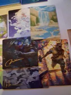 Magic The Gathering Art Card Lot Of 100. 15 Gold Stamped.Tmnt Final Fantasy Lotr - Image 5