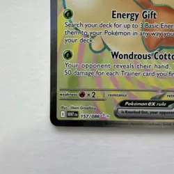 Pokemon Whimsicott ex 157/086 SV11W White Flare 230 HP Ultra Rare Holo Card - Image 4