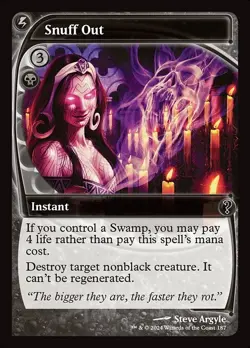 Snuff Out (Future Sight) Mystery Booster 2 FOIL MTG - Image 1