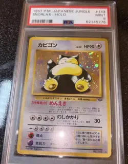Pokemon TCG Snorlax Japanese Jungle Holo Rare #143 PSA 9 1997 P.M. - Image 5