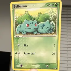 Pokemon Bulbasaur 012/17 POP Series 2 Common Basic 40 HP 2005 Regular - Image 1
