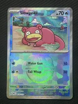 Pokemon Slowpoke 018/131 Sv: Prismatic Evolutions Masterball 70HP Card - Image 1