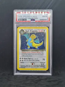 Pokemon Legendary Collection Dark Dragonite 5/110 (PSA 8) - Image 1