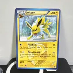 Pokemon Jolteon Uncommon Regular LIGHT EDGE DAMAGE 90 HP 34/116 Plasma Freeze - Image 1