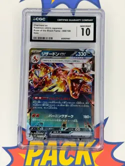 Charizard ex Ruler of the Black Flame CGC 10 Gem Mint Japanese Pokemon TCG - Image 1