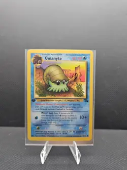 Pokemon TCG Omanyte 1st edition Fossil 52/62 Regular 1999-2000 Wizards Base Set - Image 1