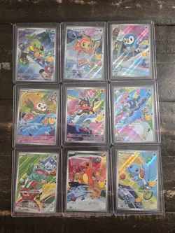 Pokemon First Partners Illustration Collection Series 1 Full Set NM Pack Fresh - Image 1