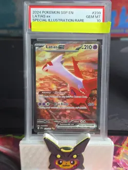 Pokemon Latias ex Surging Sparks Special Illustration Rare #239 PSA 10 Gem Mint - Image 1