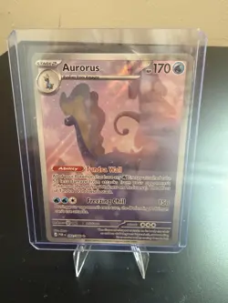 Aurorus 092/088 Stage 2 Holo 170 HP Tundra Wall Freezing Chill POR Pokemon TCG - Image 1