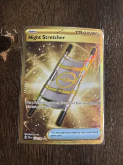 Night Stretcher 251/191 Gold Hyper Rare Trainer Pokemon SV Surging Sparks SSP NM - Image 1