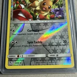 Eevee 48/68 Pokemon - Reverse Holo Sun & Moon Hidden Fates - Image 2