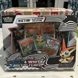 Pokemon TCG Black Bolt White Flare Victini Illustration Collection - NEW/SEALED - Image 1