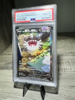 Galarian Perrserker V PSA 10 Lost Origin Pokemon Sword & Shield Gem Mint - Image 2