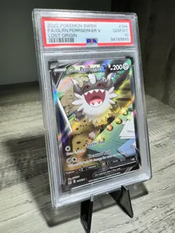 Galarian Perrserker V PSA 10 Lost Origin Pokemon Sword & Shield Gem Mint - Image 3