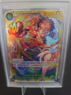 2025 One Piece TCG Carrying On His Will OP-13 Monkey D. Luffy #118 SEC PSA 10 - Image 2