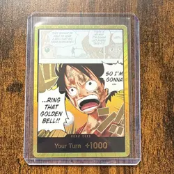 One Piece TCG OP15 Gold Don!!! English Adventure on Kami’s Island Luffy CCG - Image 1