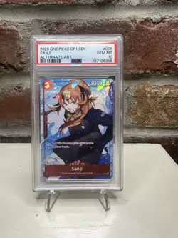 2025 One Piece #5 Sanji Alternate Art PSA 10 OP10-005 Royal Blood - Image 1