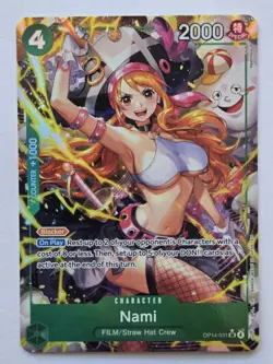 One Piece CCG Nami Alternate Art Op14-031 English Mint Foil - Image 1