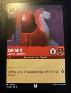 Captain - Colonel's Lieutenant 106/204 Uncommon The First Chapter Disney Lorcana - Image 1
