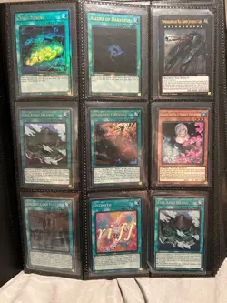 Yugioh Binder, mix of collector rares, ultimate rares, qcrs, platinum rares, srs - Image 1