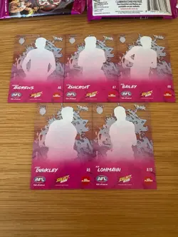 Brisbane Lions Adrenaline Team Set 2026 AFL Select Footy Stars x5 Cards - Image 2