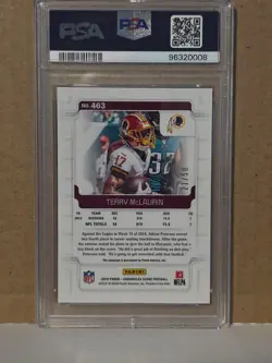 2019 Chronicles Score Signature Gold Zone /50 Terry McLaurin Rookie Auto PSA 10 - Image 3