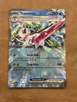 Pokemon TCG Tsareena ex 046/182 Paradox Rift Double Rare Holo NM - Image 1