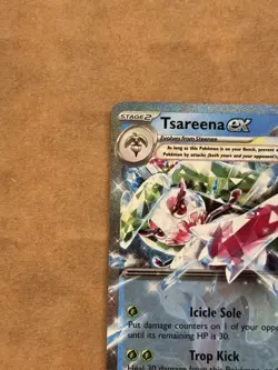Pokemon TCG Tsareena ex 046/182 Paradox Rift Double Rare Holo NM - Image 3