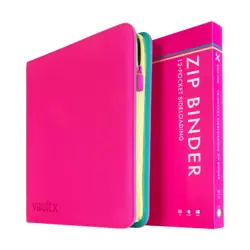 VaultX Pink SV9 First Edition - 12 Pocket Exo-Tec Zip Binder - New - Pokemon - Image 2