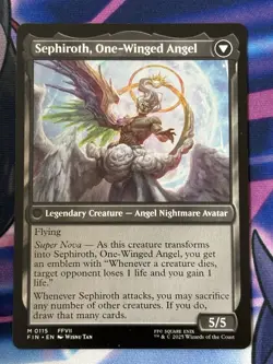 MTG - 1x Sephiroth, Fabled Soldier - Final Fantasy NM - Image 2