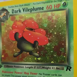 Pokemon TCG Dark Vileplume Team Rocket Holo Rare 1st Edition 13/82 60HP - Image 3