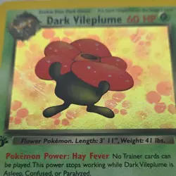 Pokemon TCG Dark Vileplume Team Rocket Holo Rare 1st Edition 13/82 60HP - Image 5