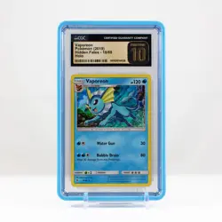 2019 Pokemon Vaporeon Holo Hidden Fates 18/68 - CGC PRISTINE 10 - Image 1