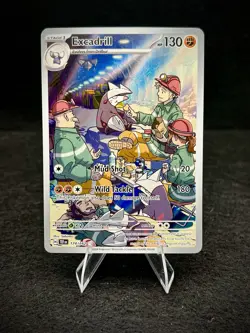 Pokemon Excadrill 174/162 SV05: Temporal Forces Illustration Rare Full Art Holo - Image 1