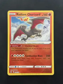 Radiant Charizard - 020/159 - Pokemon Crown Zenith Sword & Shield Ultra Rare NM - Image 1