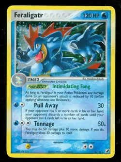 Pokemon FERALIGATR 4/115 Unseen Forces - RARE HOLO - MOD PLAY - Minor Crease - Image 1