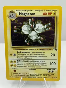 ⚡1999 Pokemon Base Set Magneton Holo 11/62 WOTC Vintage LP+ Clean🔥 - Image 1