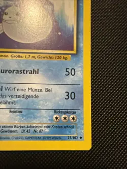 Pokemon TCG Dewgong Jugong 1st Edition Base Set 25/102 Regular Uncommon German - Image 4