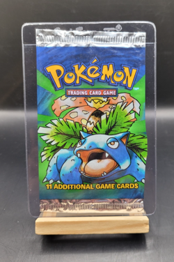 Pokemon TCG WOTC 1999 Base Set EMPTY Booster Pack Venusaur Art - Image 1