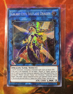 YuGiOh Galaxy-Eyes Solflare Dragon Secret Rare 1st Edition MP19-EN188 - Image 1